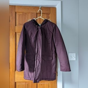 Levi's Maroon Lined Jacket with Sherpa hood